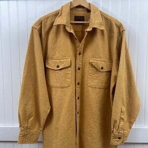 St. John's Bay Gorpcore Men's Chamois Shirt Shacket L Tall Flannel Button Down